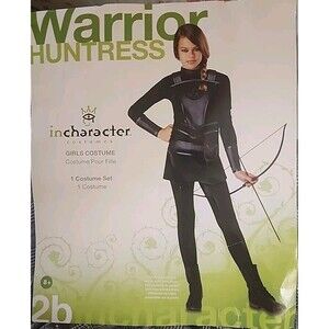 Warrior Huntress Costume Girls Large InCharacter Halloween Dress Belt Black New